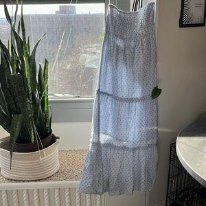 Strapless Halter ruched dress